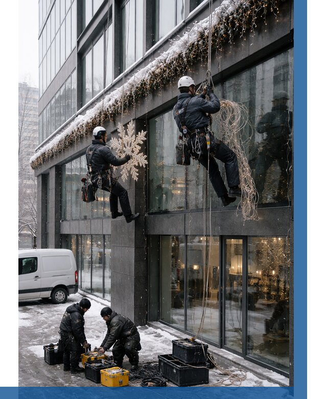 Демонтаж новогоднего оформления в Бийске от 5713 р. | ВЫСОТНИК-Бск