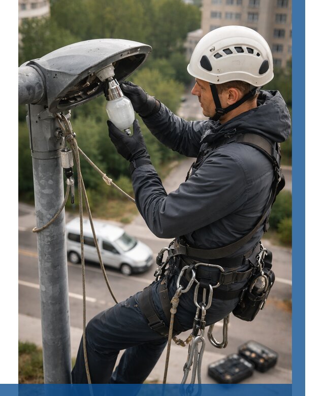 Замена ламп на высоте в Бийске от 2597 р. | ВЫСОТНИК-Бск