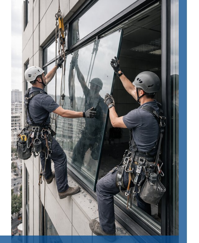 Замена стеклопакетов на высоте в Бийске от 5713 р. | ВЫСОТНИК-Бск