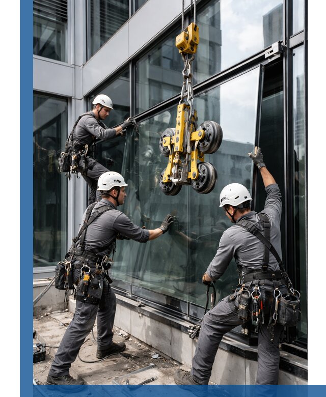 Структурное остекление фасадов в Бийске монтаж и обслуживание