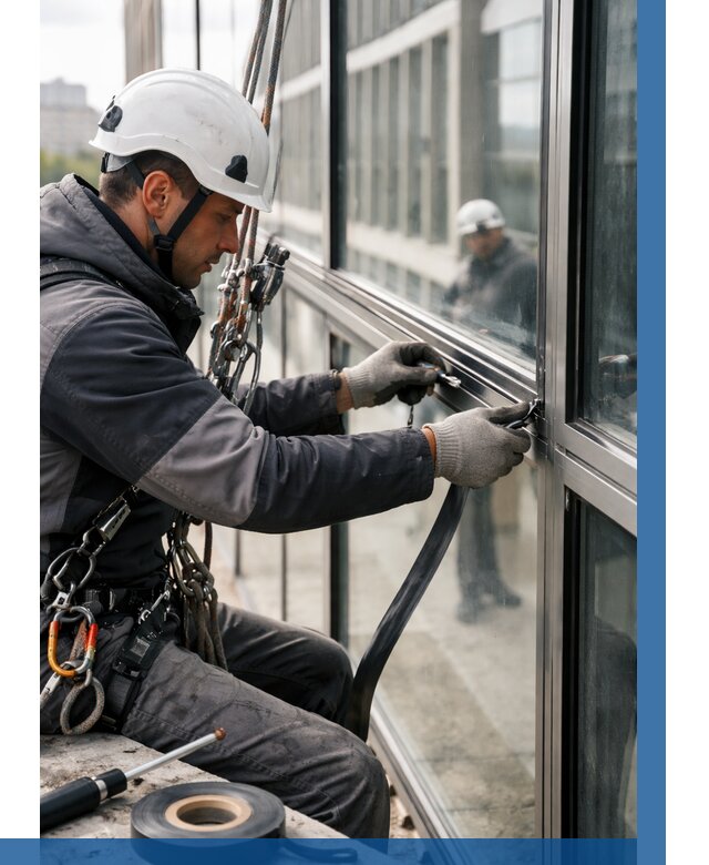 Ремонт витражных конструкций в Бийске от 3635 р. | ВЫСОТНИК-Бск