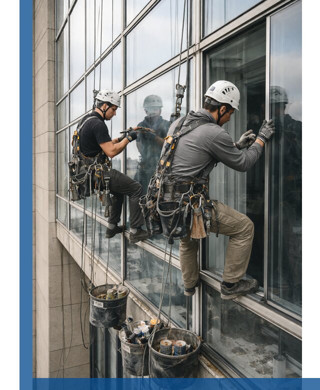 Ремонт витражных конструкций и фасадного остекления в Бийске