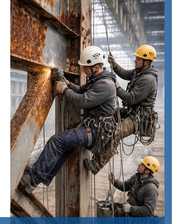 Зачистка металла от ржавчины в Бийске от 364 р. | ВЫСОТНИК-Бск