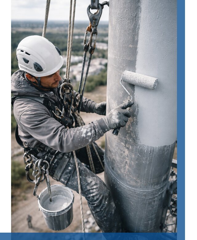 Покраска мачт связи под ключ в Бийске от 883 р. | ВЫСОТНИК-Бск