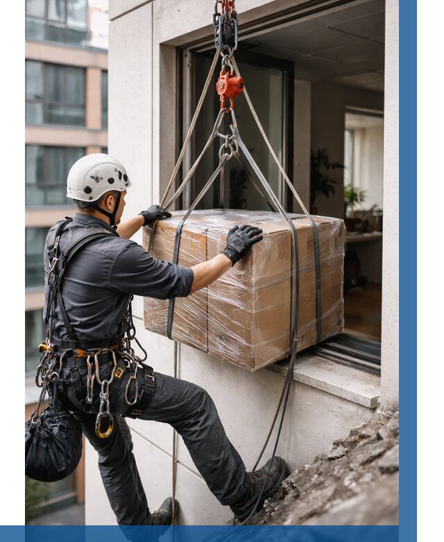 Подъем груза через окно в Бийске от 4674 р. | ВЫСОТНИК-Бск