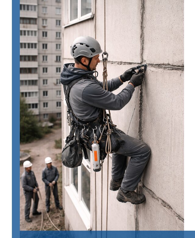 Обследование межпанельных швов и герметизация в Бийске