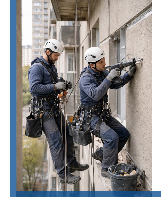 Промышленные альпинисты высотные работы и монтаж в Бийске